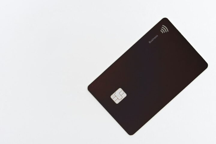 Bank card representing banking accounts and card services
